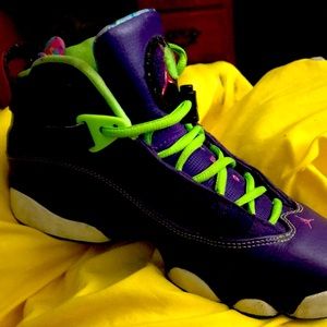 Rare purple green Jordan’s